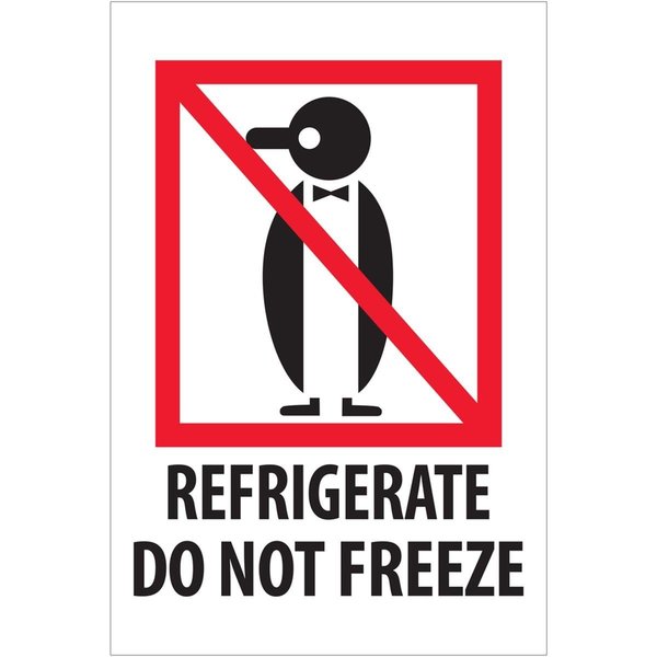 Box Partners 4 x 6 in. Refrigerate Do Not Freeze Labels IPM505